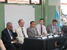 Left to right: Ajit Srivastava (Michigan State University); Douglas Buhler (MSU); Edwin Solórzano (Universidad de Costa Rica); Aaron Spencer (U.S. State Department); and Jose Aguilar (UCR) in Costa Rica for the Meeting. March 8, 2012.